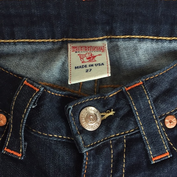 True religion dark wash skinny jeans size 27 - Picture 3 of 8